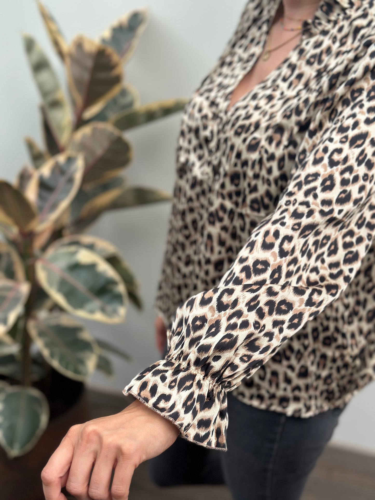 Leopard blouse